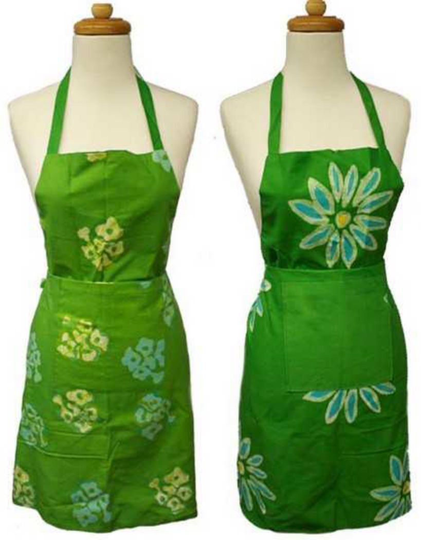 Picture of reversible batik apron