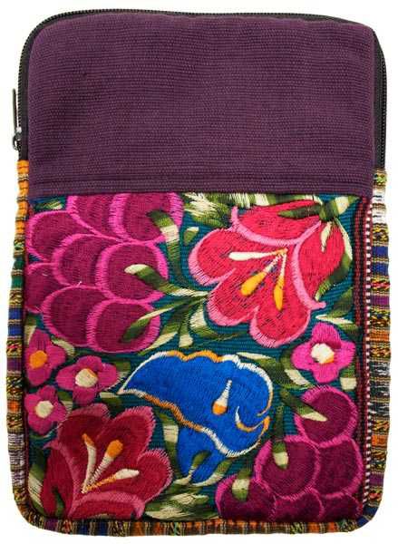 Picture of wild blossom embroidered gadget bag