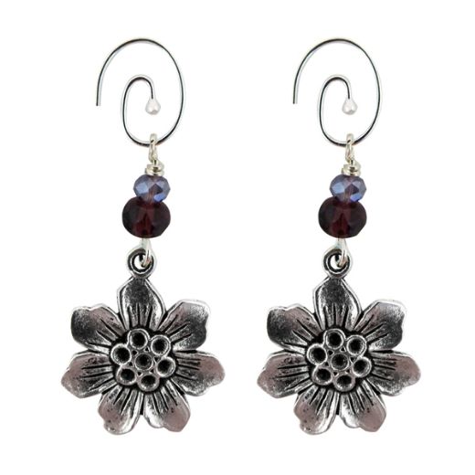 Picture of starflower charm earrings