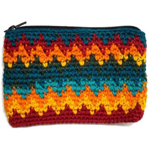 Picture of zigzag crocheted coin purse