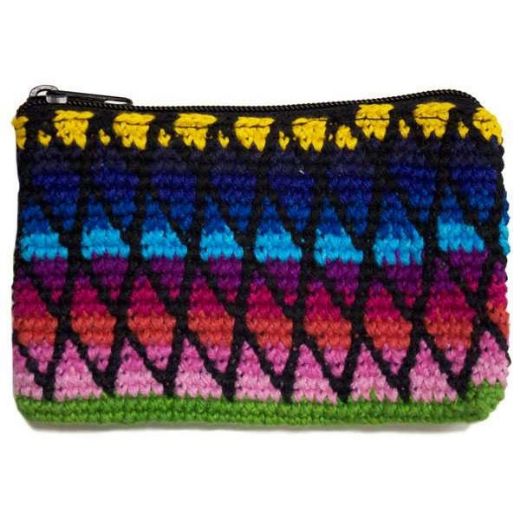 Picture of zigzag crocheted coin purse