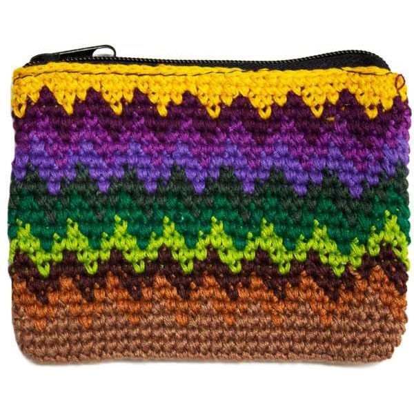 Picture of zigzag crocheted coin purse