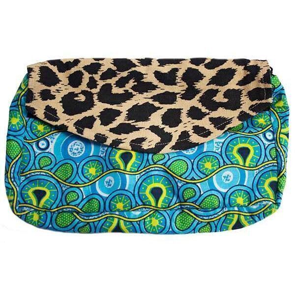 Picture of batik animal print clutch