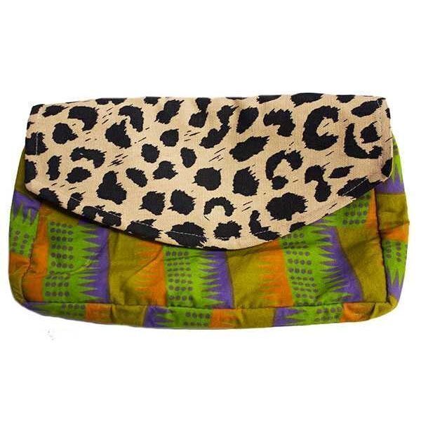 Picture of batik animal print clutch