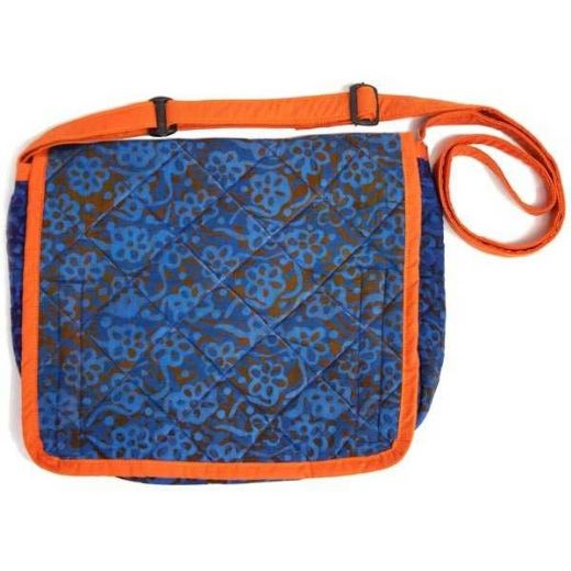 Picture of quilted batik messenger bag