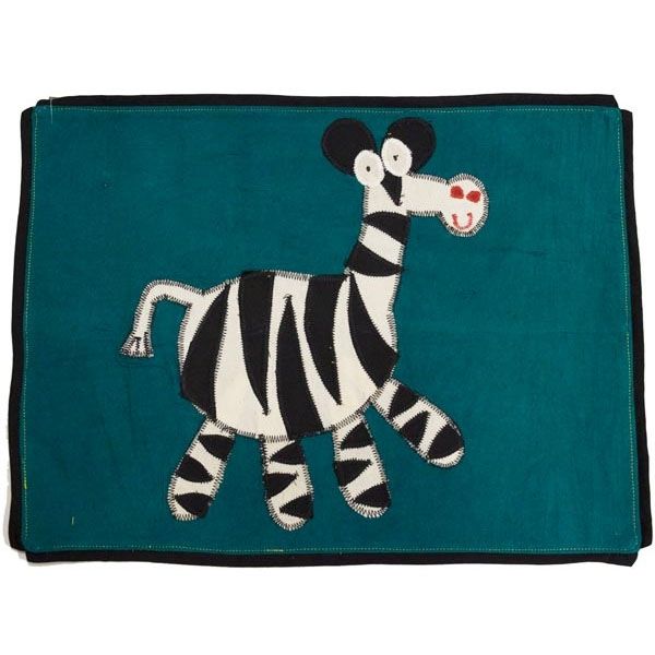 Picture of zebra cotton placemat