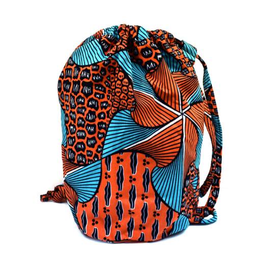 Picture of african print drawstring bag