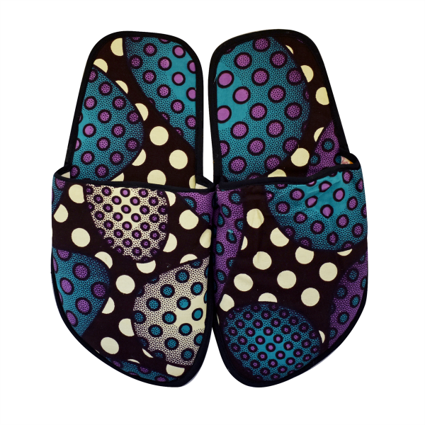 Picture of amari african print slippers