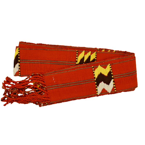 Picture of embroidered cotton sash belt