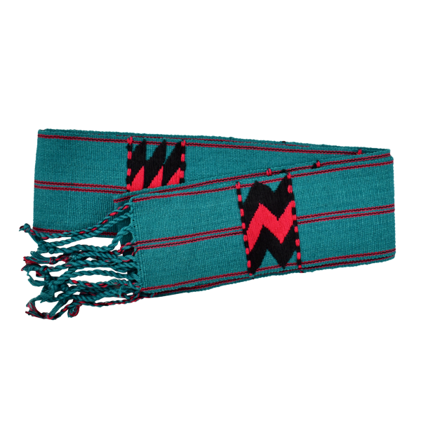 Picture of embroidered cotton sash belt