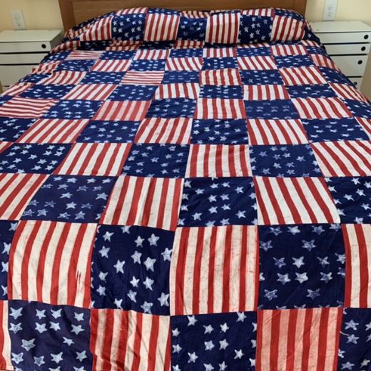Picture of stars and stripes fabric
