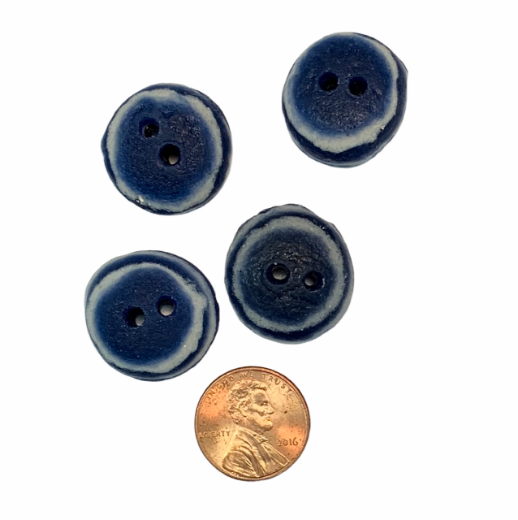 Picture of glass buttons - medium circles (set of 6)
