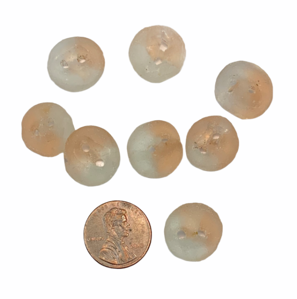 Picture of glass buttons - small circles (set of 6)