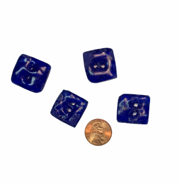 Picture of glass buttons - squares (set of 6)