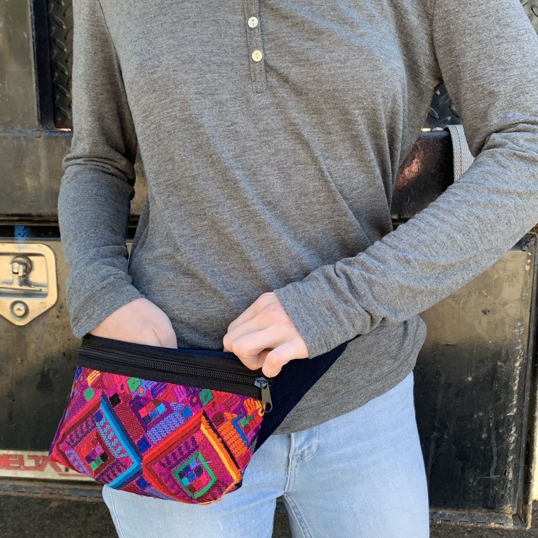 Picture of huipil fanny pack