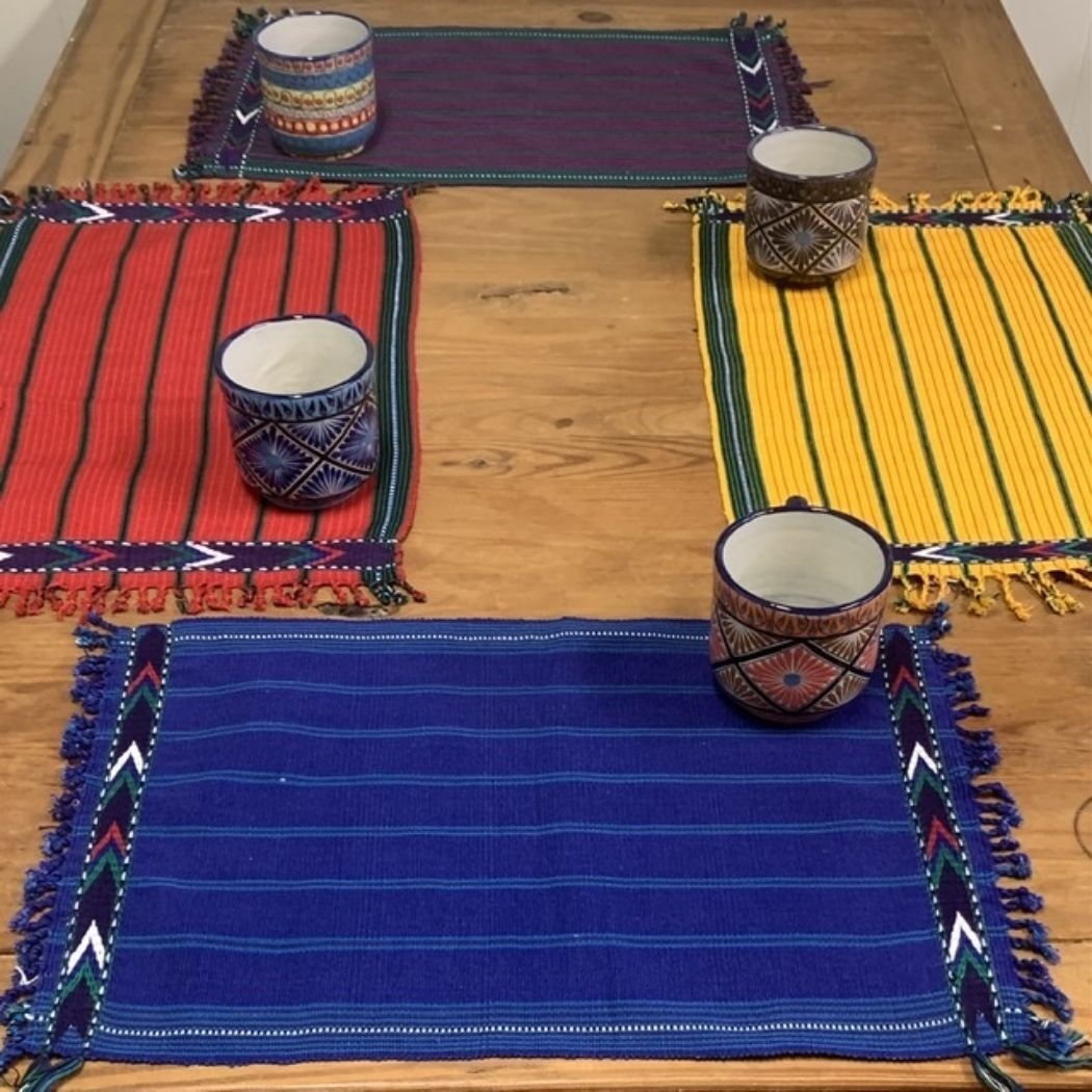 Picture of striped woven placemats (set of 2)