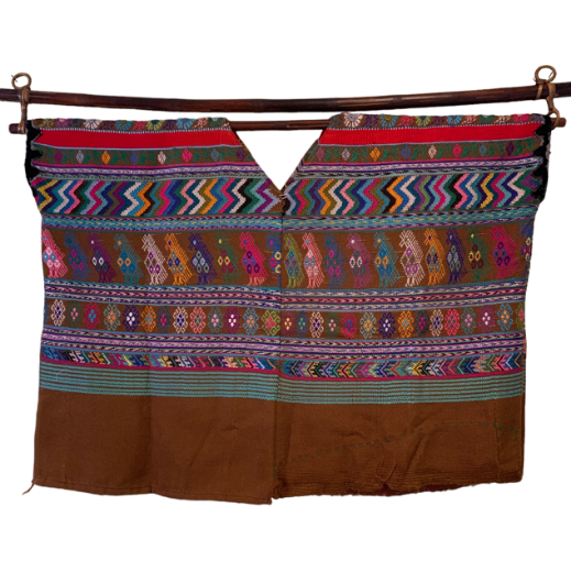 Picture of embroidered huipil wallhanging/table runner