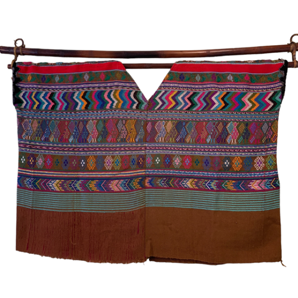 Picture of embroidered huipil wallhanging/table runner