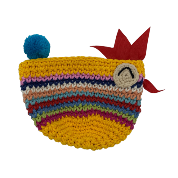 Picture of crocheted chick coin purse