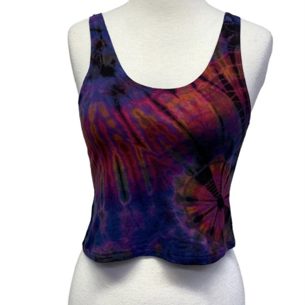 Picture of braided crop top - tie dye