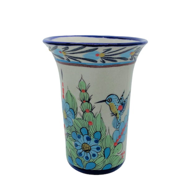 Picture of hummingbird ceramic vase