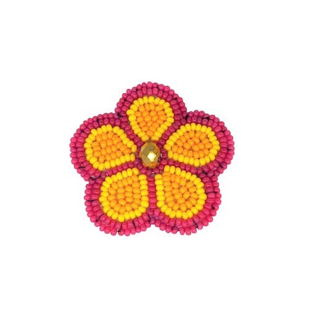 Picture of beaded flower pin