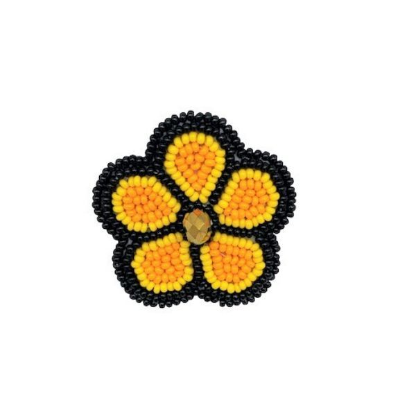 Picture of beaded flower pin