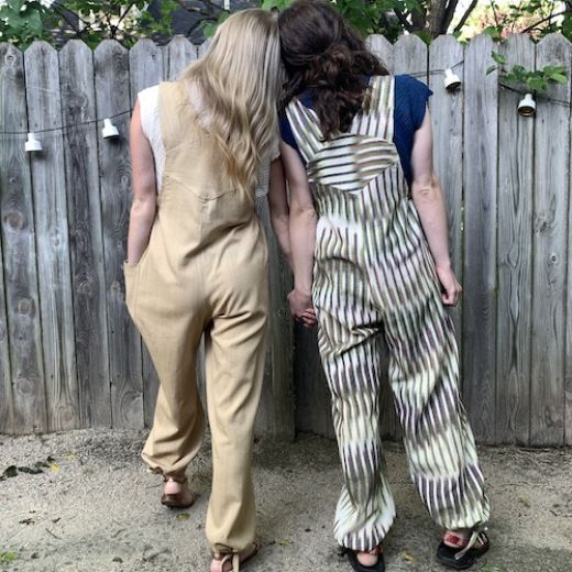 Picture of sustainable ikat overalls