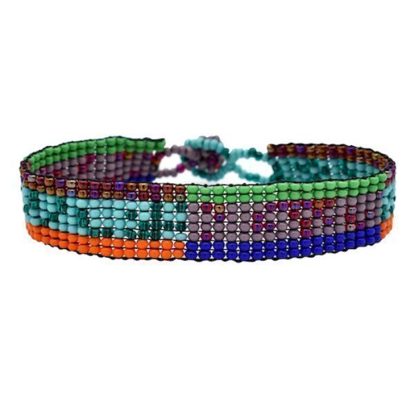 Picture of carnival beaded bracelet - half inch