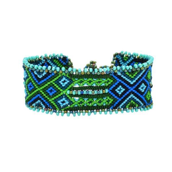 Picture of beaded woven bracelet