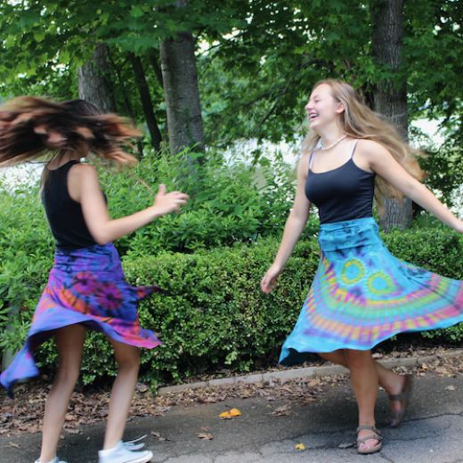 Picture of tie dye dance skirt
