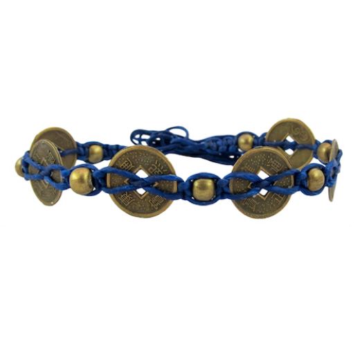Picture of iching beaded coin bracelet