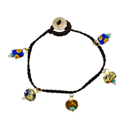 Picture of lantern glass bead bracelet