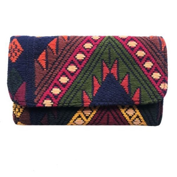 Picture of volcano woven cotton wallet