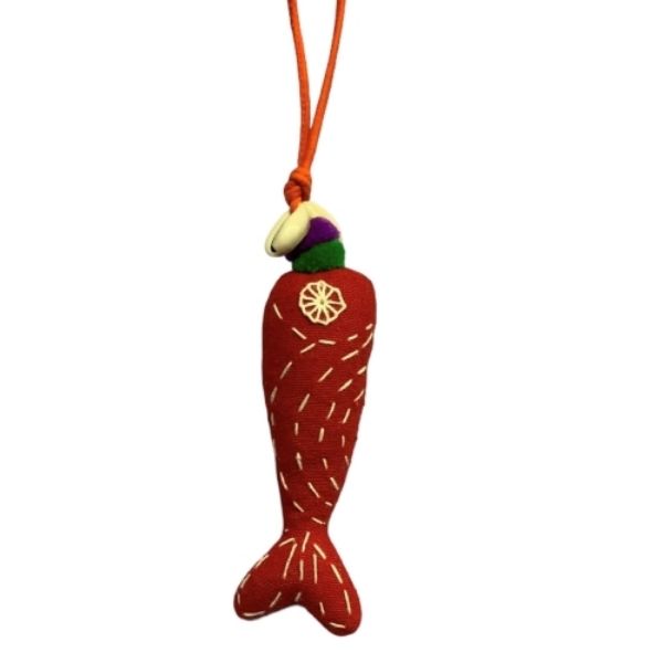 Picture of friendly fish hand stitched ornament