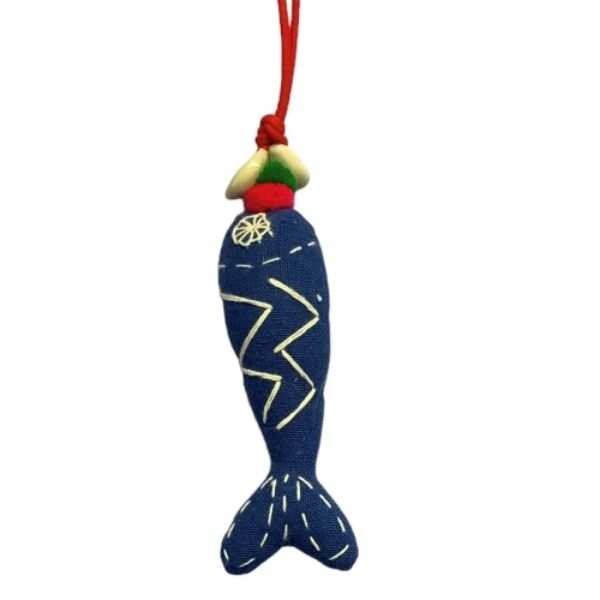 Picture of friendly fish hand stitched ornament