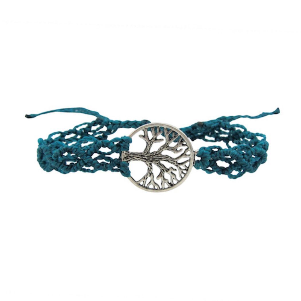 Picture of macrame tree of life bracelet