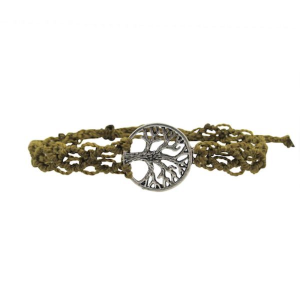 Picture of macrame tree of life bracelet