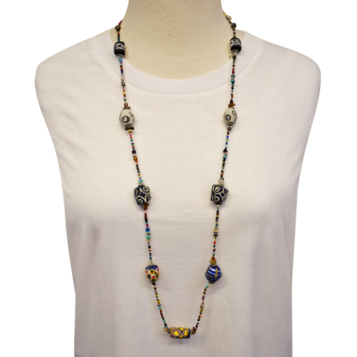 Picture of glass seed beaded necklace