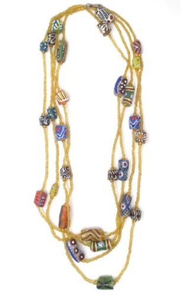 Picture of mali double glass bead necklace