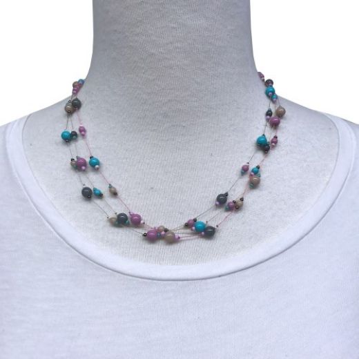 Picture of aerial three strand necklace