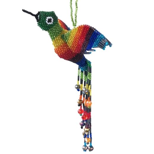 Picture of flying bird beaded ornament