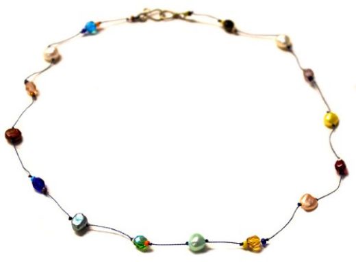 Picture of trapeze beaded necklace