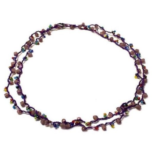 Picture of beaded crochet necklace