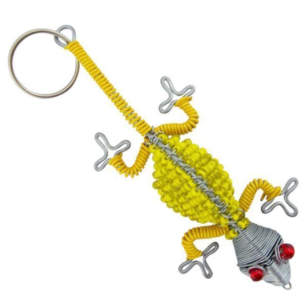 Picture of beaded gecko keychain