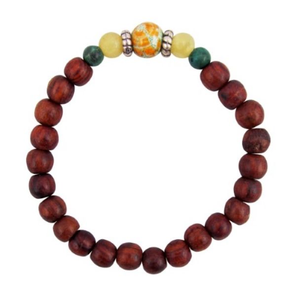 Picture of wood bead bracelet