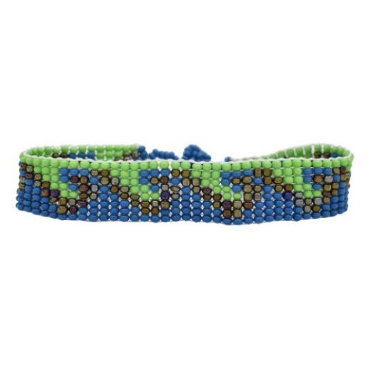 Picture of wave half inch beaded bracelet