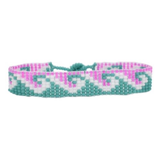 Picture of wave half inch beaded bracelet