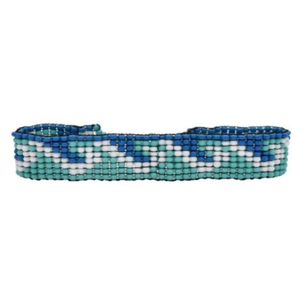 Picture of wave half inch beaded bracelet