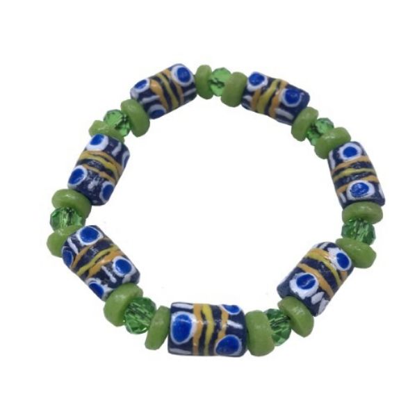 Picture of kids' glass bead stretch bracelet